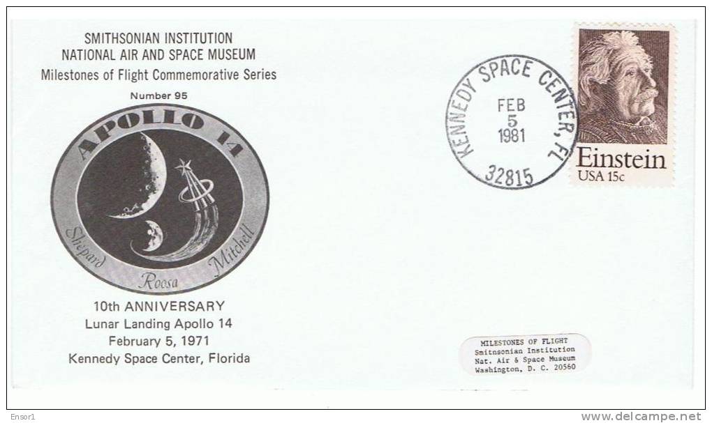 USA - 1981 - Apollo 14 - Einstein FDC - TB - See Scan - Astrologie