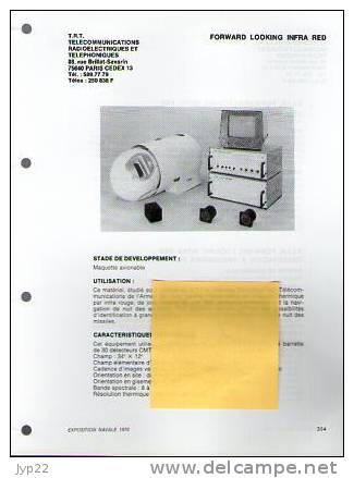 Fiche Marine Nationale Forward Looking Infra Red ( Imagerie Thermique Par Infra Rouge ) - TRT Paris - Equipement