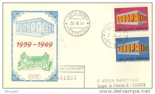 ITALY 1969  EUROPA CEPT FDC - 1969