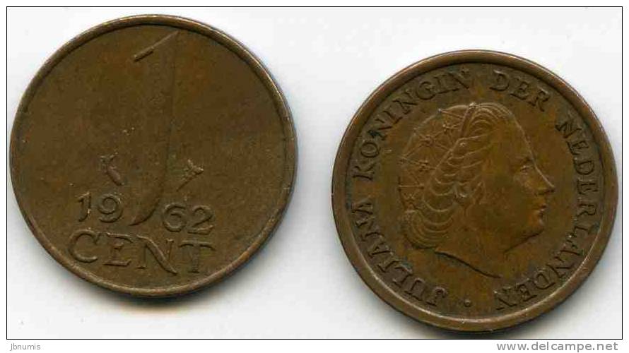 Pays-Bas Netherland 1 Cent 1962 KM 180 - 1948-1980 : Juliana