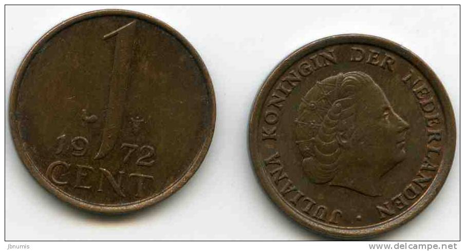 Pays-Bas Netherland 1 Cent 1972 KM 180 - 1948-1980 : Juliana