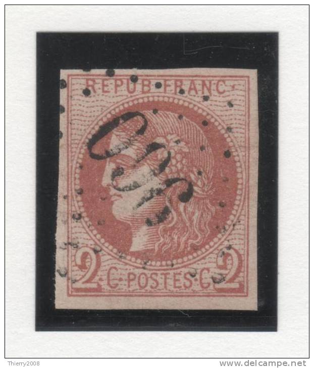 Emission De Bordeaux  N° 40B Avec Oblitération Losange 960, Signé Calves/Roumet  TB - 1870 Bordeaux Printing
