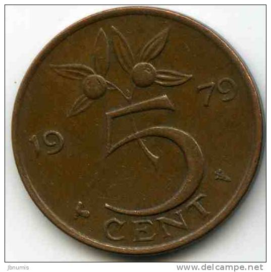Pays-Bas Netherland 5 Cents 1979 KM 181 - 1948-1980 : Juliana