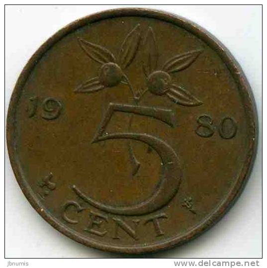 Pays-Bas Netherland 5 Cents 1980 KM 181 - 1948-1980 : Juliana