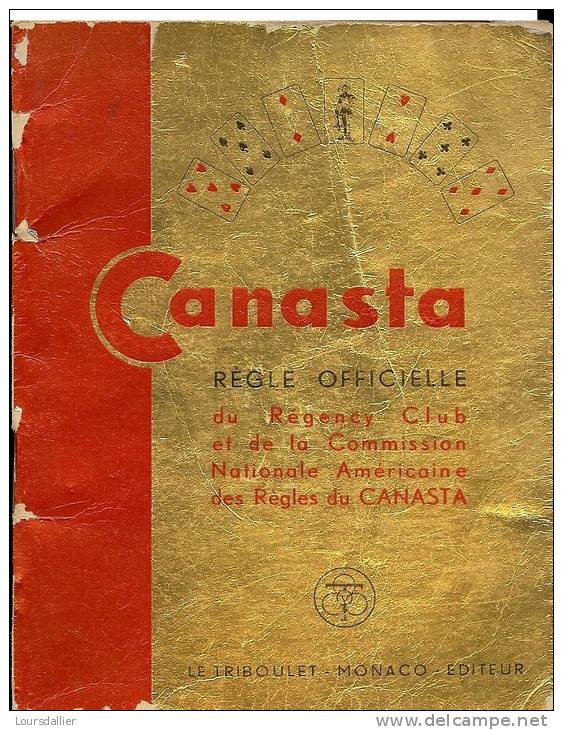 REGLE OFFICIELLE DE LA CANASTA 1950  LE TRIBOULET - Juegos De Sociedad