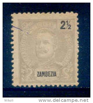 ! ! Zambezia - 1898 D. Carlos 2 1/2 R - Af. 14 - Used - Zambèze