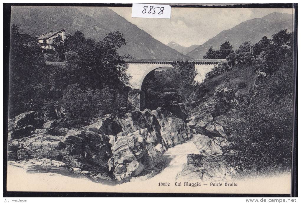 Ponte Brolla - Val Maggia - Ca 1908 (8858) - Maggia