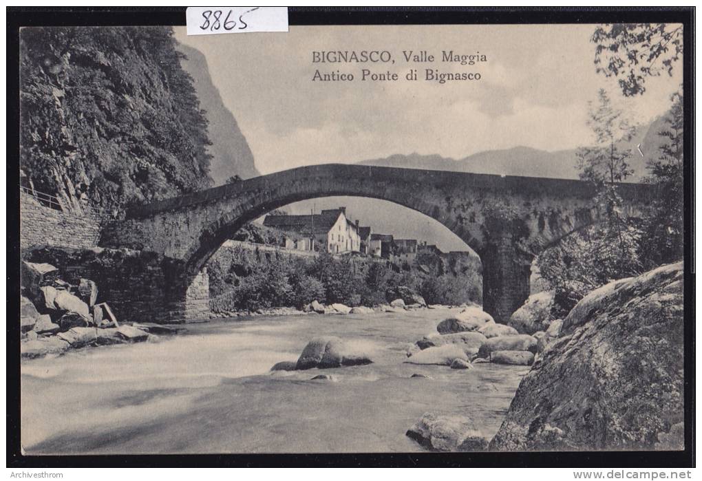 Bignasco : Antico Ponte Di Bignasco - Valle Maggia (8865) - Bignasco
