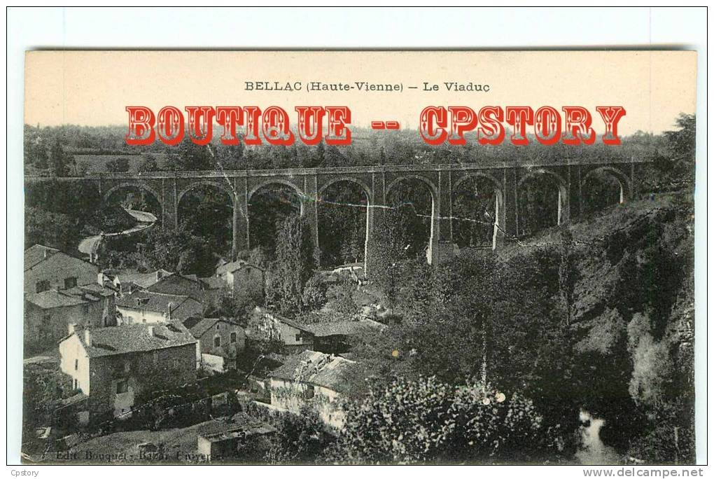 VIADUC Du TRAIN - Viaduc Du Chemin De Fer De Nexon - Bridge - Viaduct - Dos Scané - Opere D'Arte