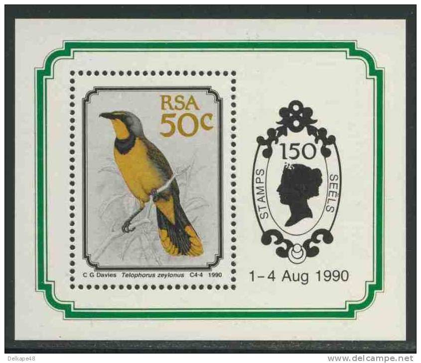 Zuid Afrika South Africa RSA 1990 B25 - Mi 803 ** Telophorus Zeylonus : Bokmakierie - Klauwier / Gladiateur Bacbakiri - Zangvogels