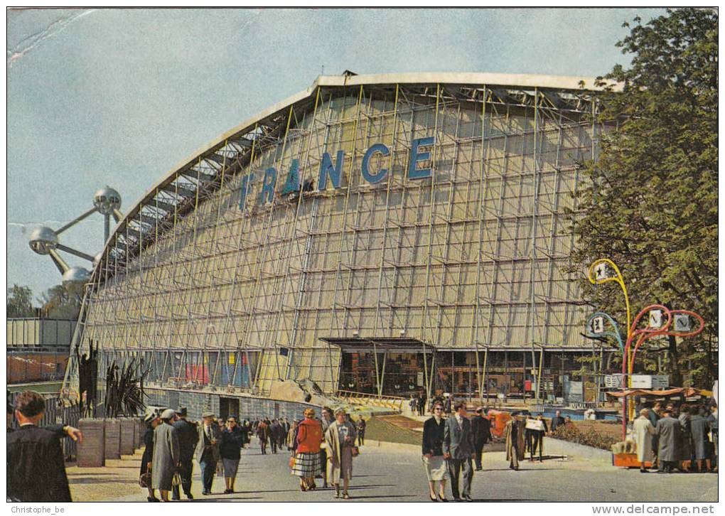 Brussel, Bruxelles, Expo 58, Paviljoen Van Frankrijk, Achterkant (pk10951) - Fêtes, événements