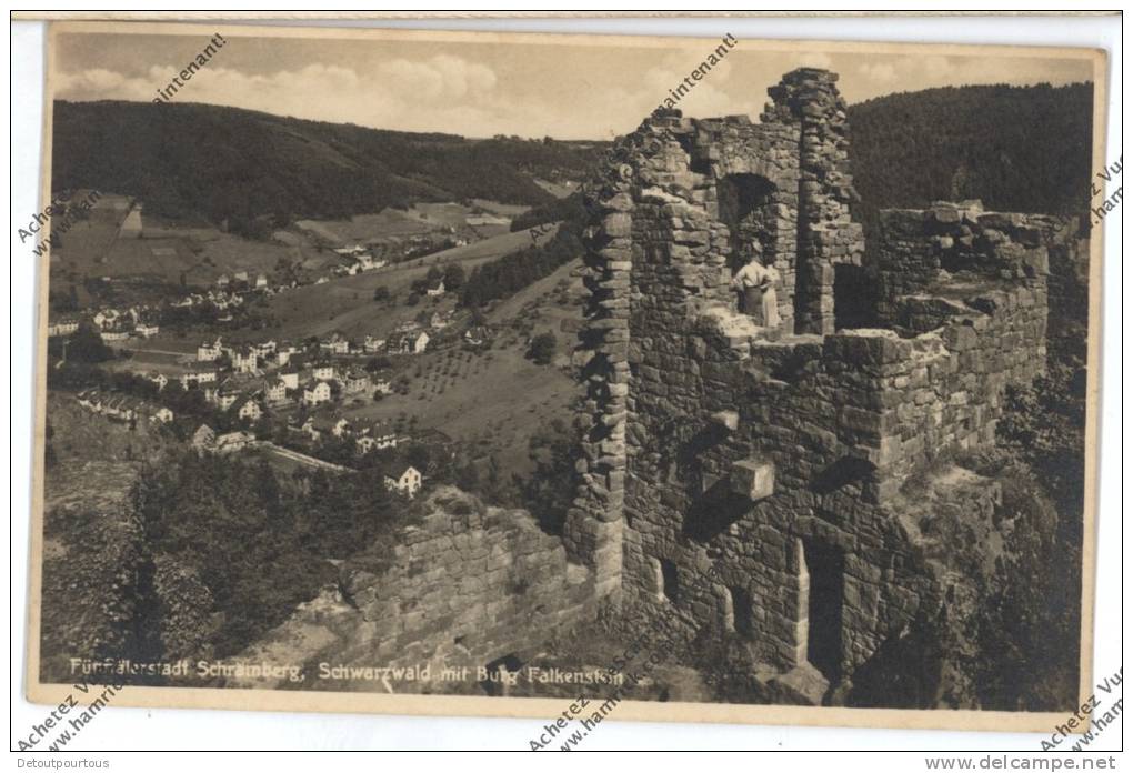 SCHRAMBERG  Fünftälerstadt :  Schwarzwald  Mit Schloss  Burg Falkenstein - Schramberg