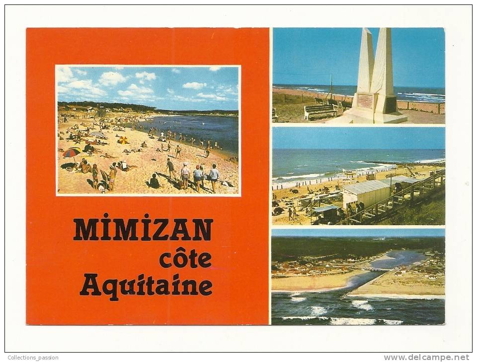 Cp, 40, Mimizan-Plage, Multi-Vues - Mimizan Plage