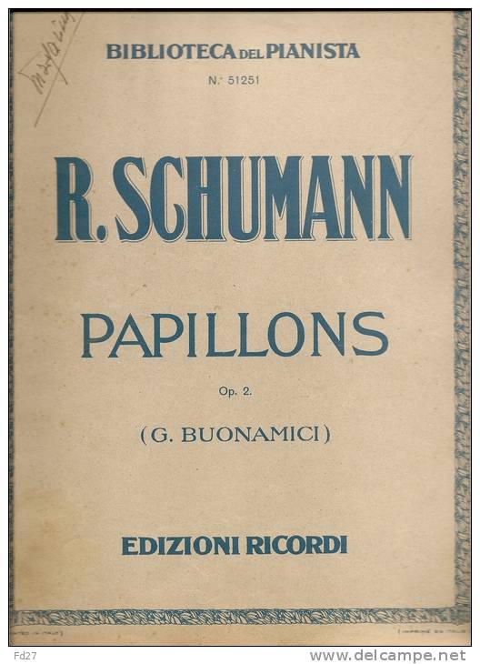 PARTITION DE ROBERT SCHUMANN: PAPILLONS - OP.2 - S-U