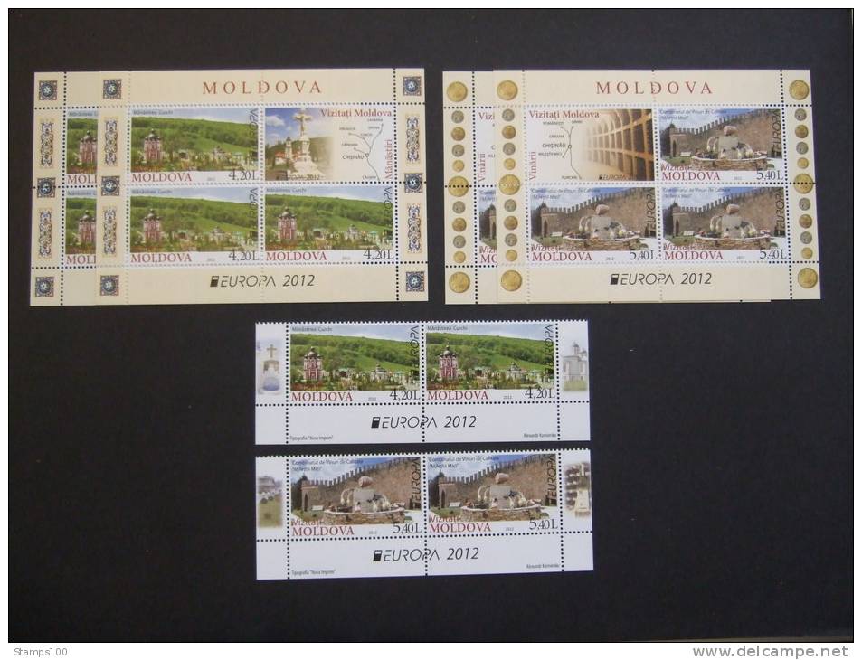 MOLDOVA 2012     CEPT   STAMPS + SOUVENIR SHEET   Photo Is Example  MNH **  (Q44-736) - 2012