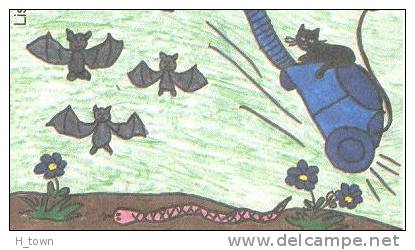 Chauve-souris, Serpent, Sorcière: PAP 2003 –  Bat, Snake, Witch On German Stationery Cover. Vacuum Cleaner Aspirateur - Fledermäuse