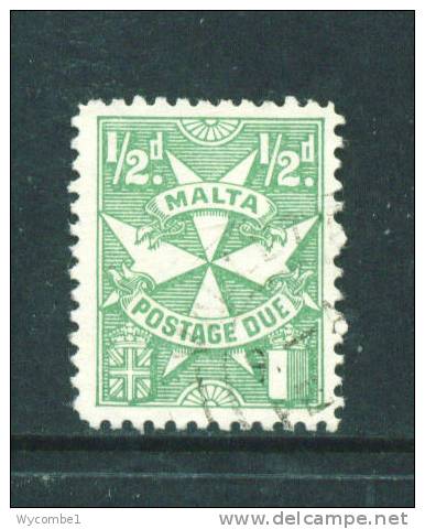 MALTA  -  1925  Postage Due  1/2d  Used As Scan - Malta (...-1964)