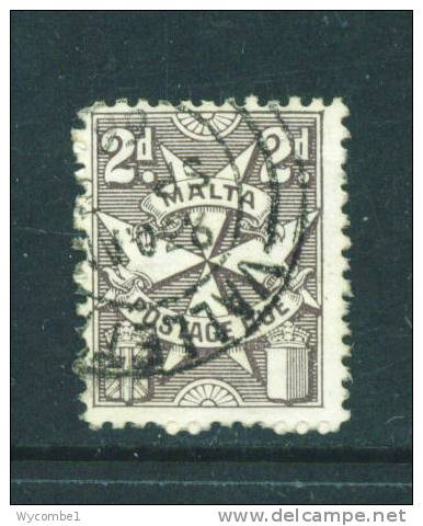 MALTA  -  1925  Postage Due  2d  Used As Scan - Malte (...-1964)