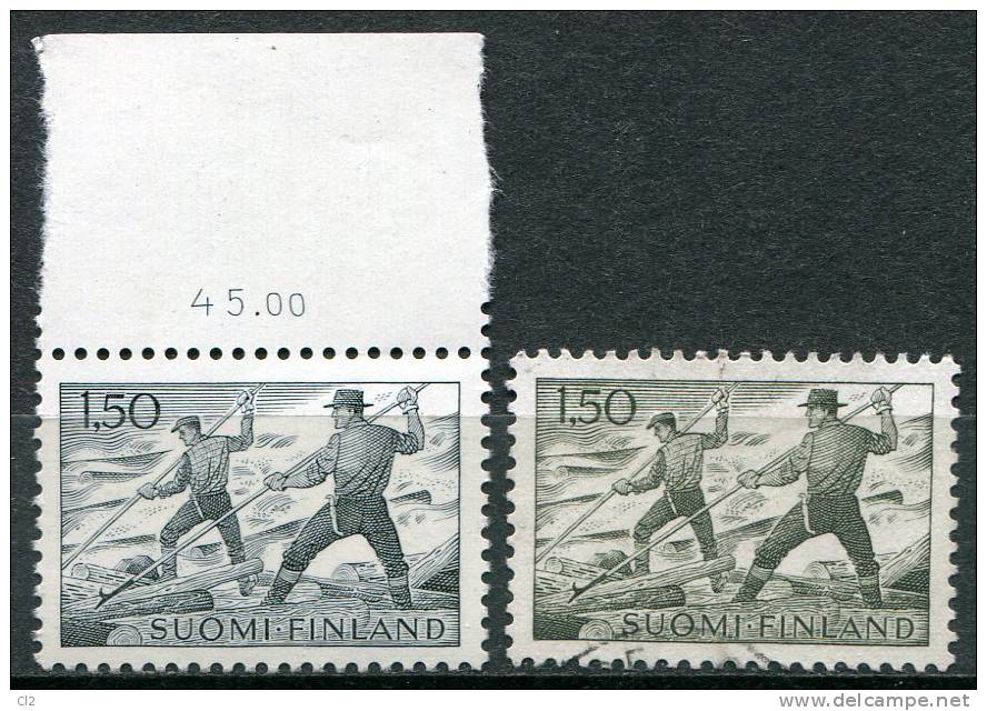 FINLANDE - Y&T 546** (ardoise Et Non Gris-olive) - 20% De La Cote - Unused Stamps