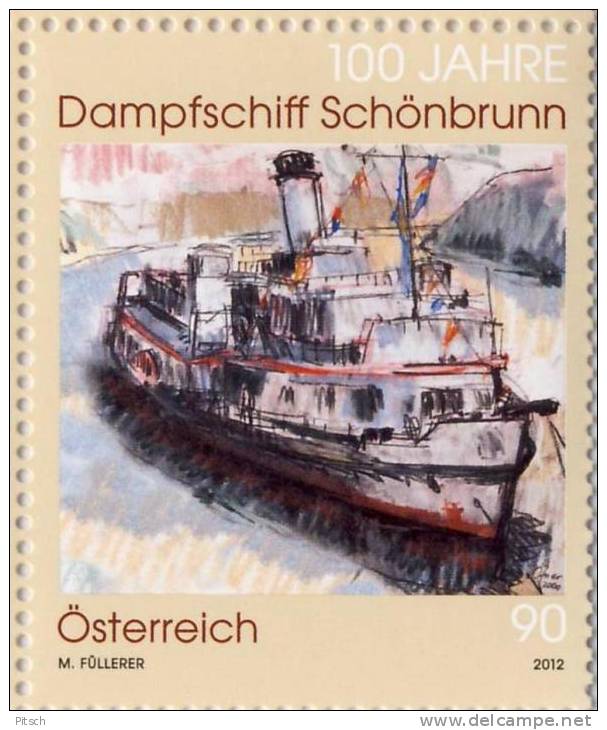 Österreich - 100 Jahre Dampfschiff Schönbrunn - Donau - Ungebraucht