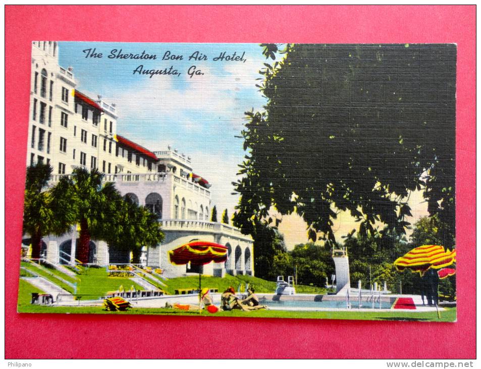> GA - Georgia > Augusta     The Sheraton Bon Air Hotel  1950 Cancel ---     ------- --ref 514 - Augusta