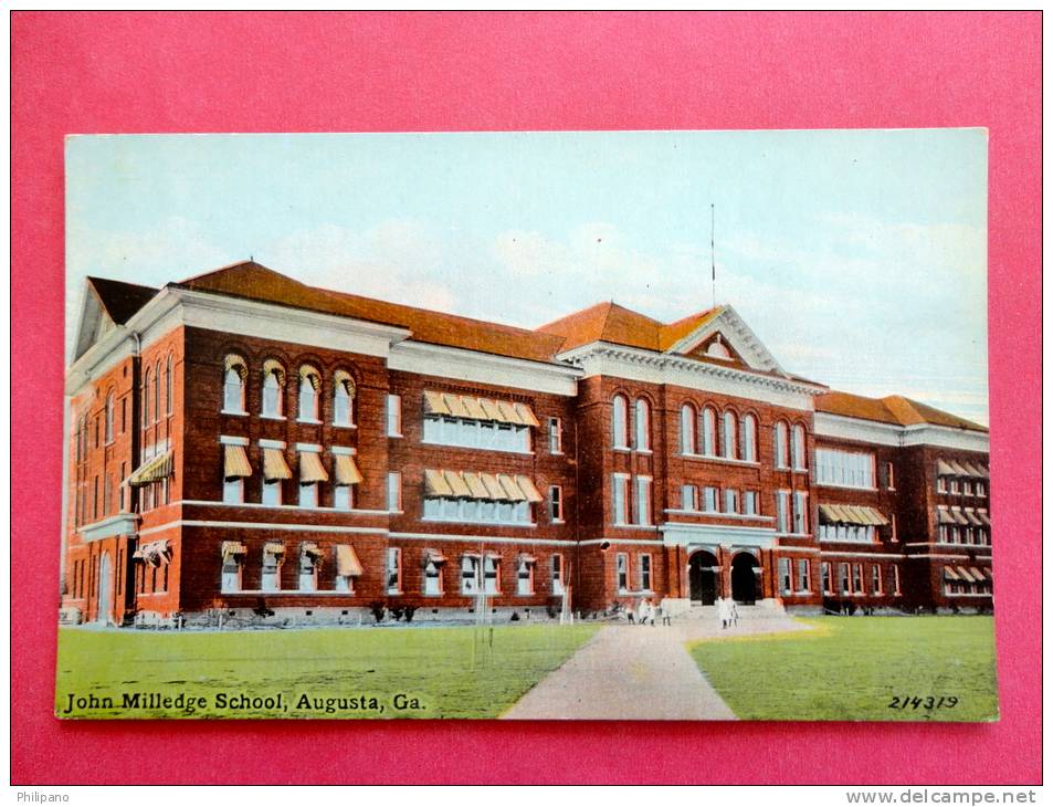 > GA - Georgia > Augusta --     John Milledge School Ca  1910-     ------- --ref 514 - Augusta