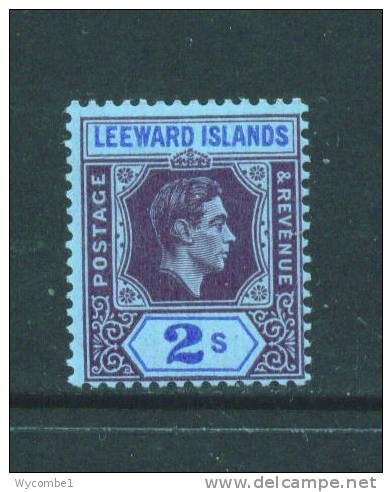 LEEWARD ISLANDS  -  1938/54  George VI  2s  Mounted Mint As Scan - Leeward  Islands