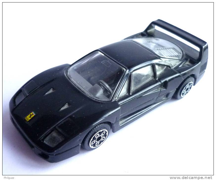 VOITURE - AUTOMOBILE -  BURAGO - FERRARI F40 NOIRE - 1/43 ème - Burago