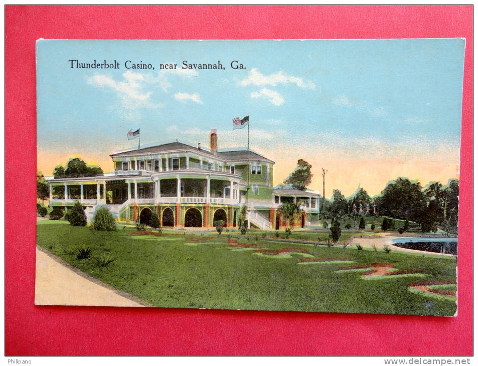 - Georgia > Savannah -- Thunderbolt Casino Near Savannah- Ca 1910 - --         ------------ -- Ref 515 - Savannah