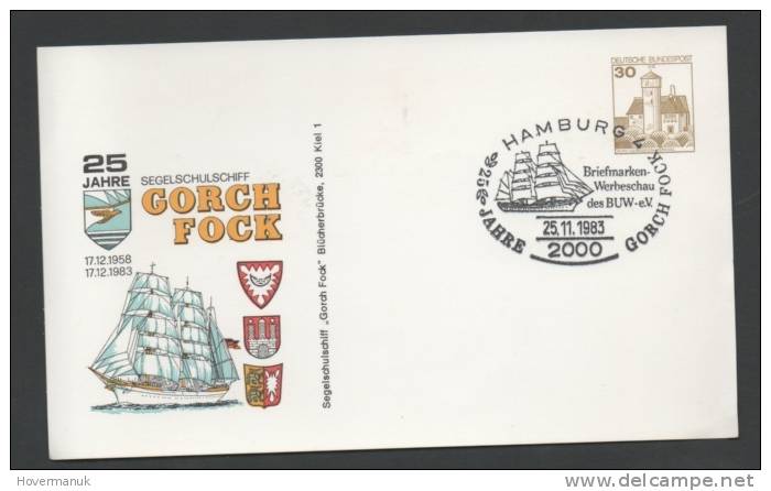 TALL SHIPS>"GORCH FOCK">POSTAL STATIONERY - Sailing Vessels