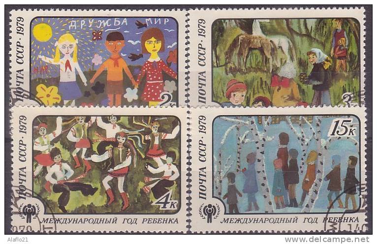 £12 - RUSSIE - N° 4622 à 4625  (n° Yvert) - OBLITERES - Used Stamps