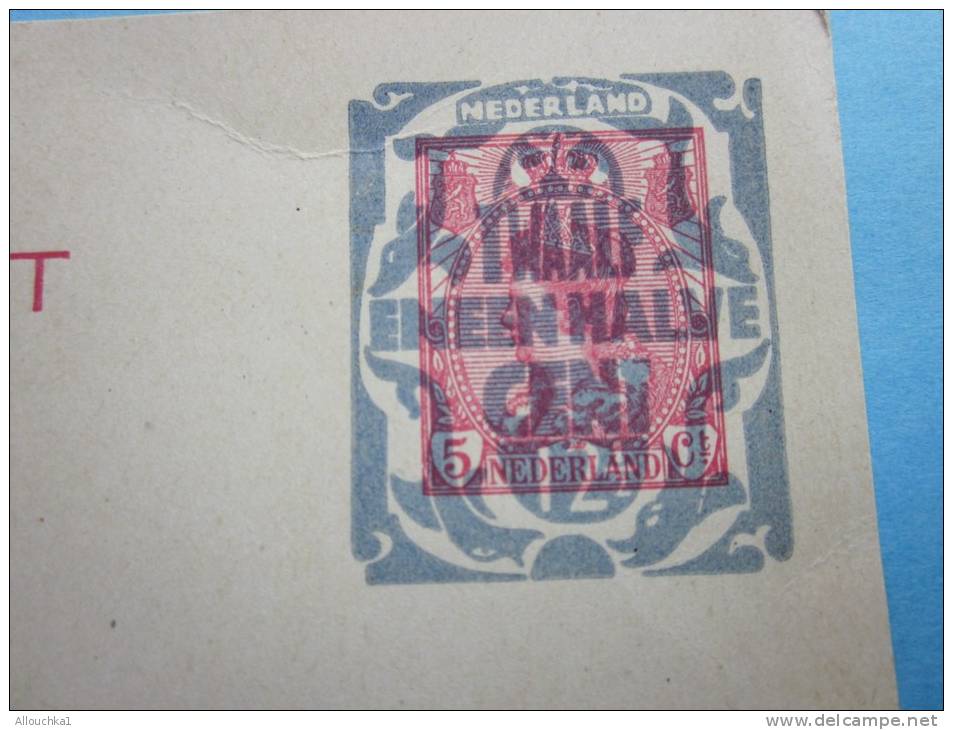 Nederland Pays-Bas Entier Postal Entier Postaux  Carte-postale— Briefkaart Neuf Avec Surcharge Cent - Postwaardestukken