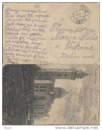 AUSTRIA  - SERBIA - K.u.K. ETAPENPOST  JAGODINA  1916 - OSIJECKA 22.  PUCKO USTASKA PUKOVNIJA - PARACIN - REAL PHOTO - Lettres & Documents