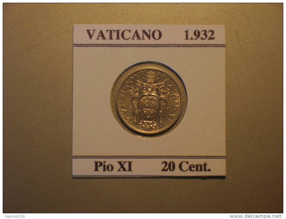 PIO XI 20 Céntimos  1932 (10097) - Vatican