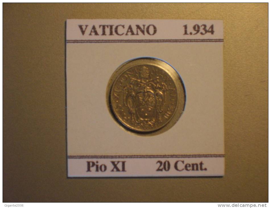 PIO XI 20 Céntimos  1934 (10099) - Vatican