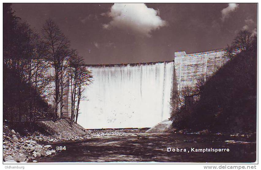 017dc: AK Krumau Am Kamp Dobra- Talsperre Gelaufen 1954 - Krems An Der Donau