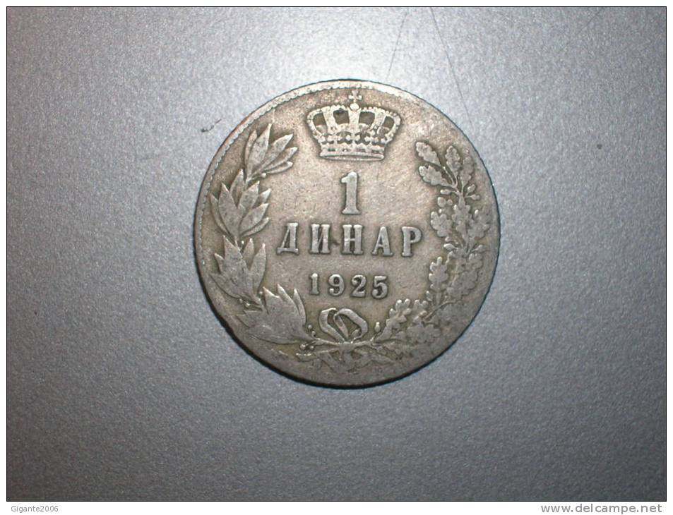 1 Dinar  1925 (thunderbolt Privy Mark) (1598) - Yugoslavia