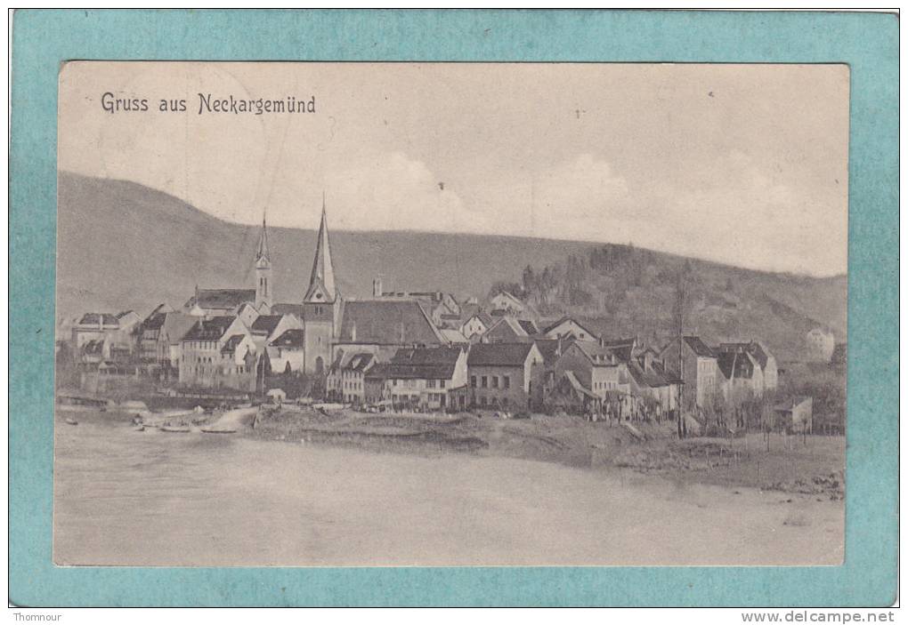 GRUSS  AUS  NECKARGEMÜND  -  1906 -  BELLE CARTE  - - Neckargemuend