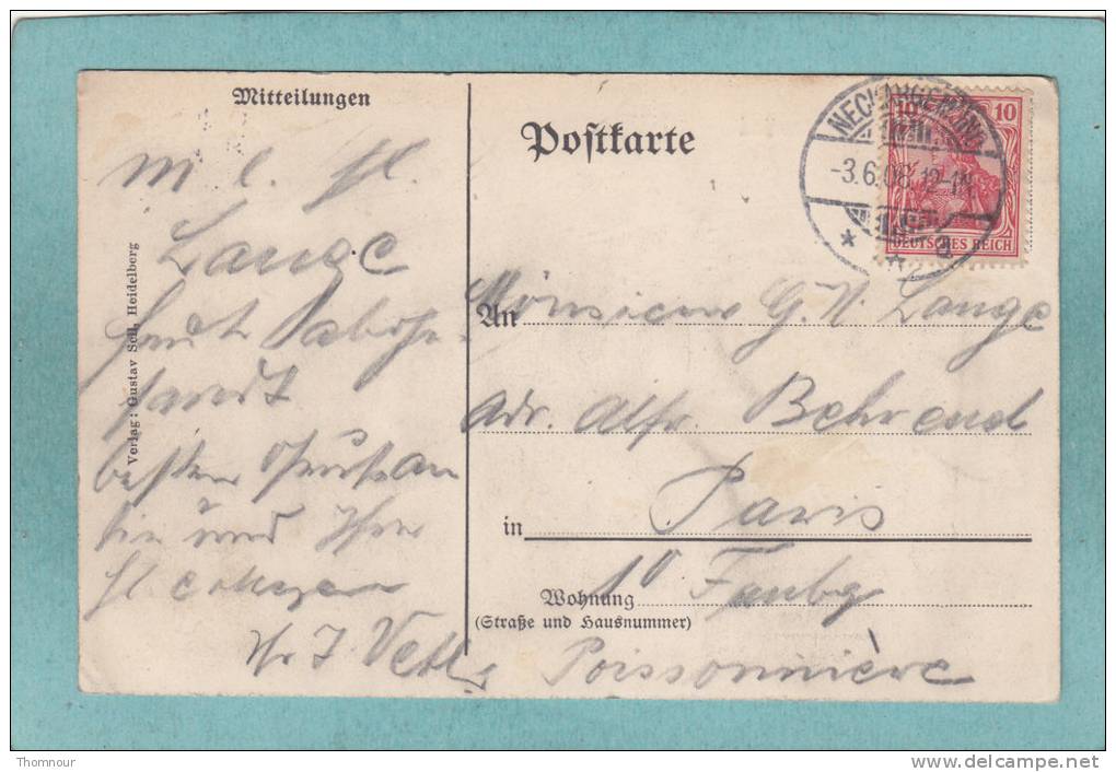 GRUSS  AUS  NECKARGEMÜND  -  1906 -  BELLE CARTE  - - Neckargemuend