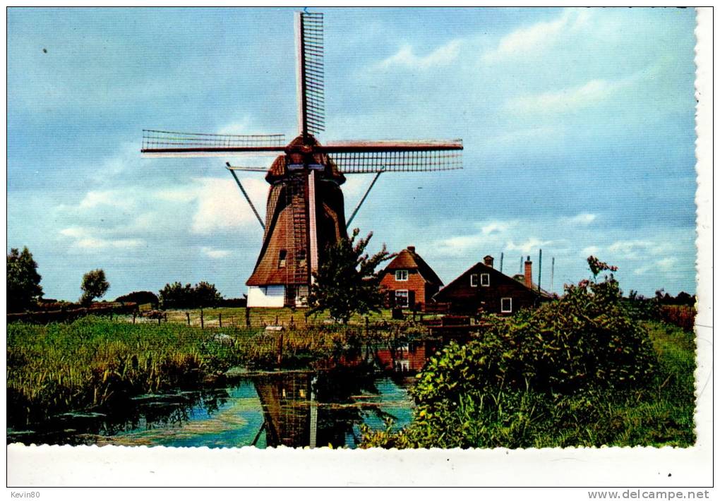 PAYS BAS Watermolen (bovenkruier) Bij Naardermeer - Naarden