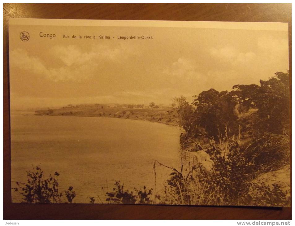 CPA Congo Vue De La Rive à Kalina Léopoldville Ouest - Trés Bon état Non écrite - Kinshasa - Leopoldville (Leopoldstadt)