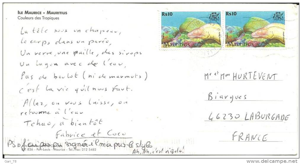 MAUTITIUS Carte Postale Multi Vues - Mauricio