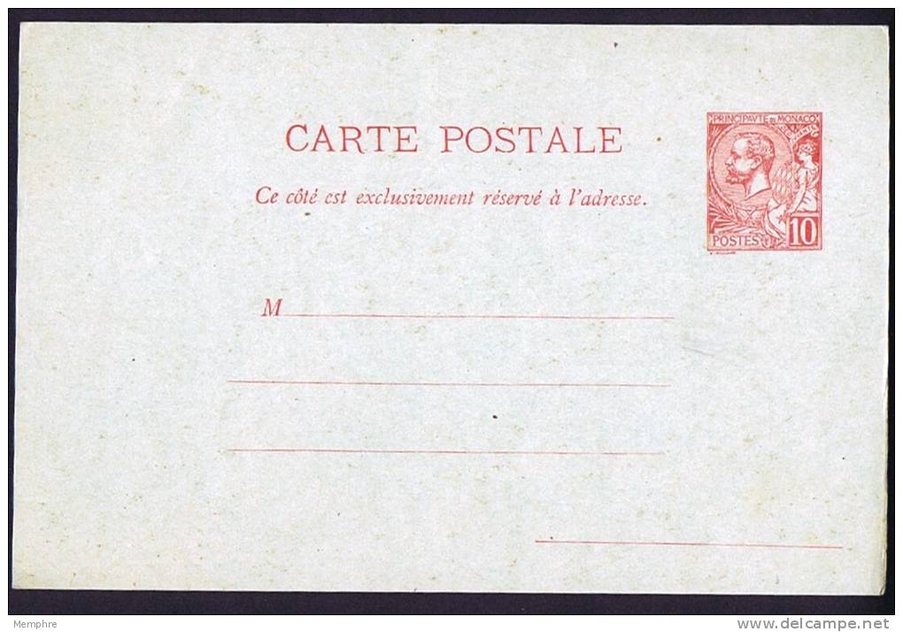 Albert 1er  Carte Postale 10 C. Rose Sur Verdâtre  Neuve - Ganzsachen