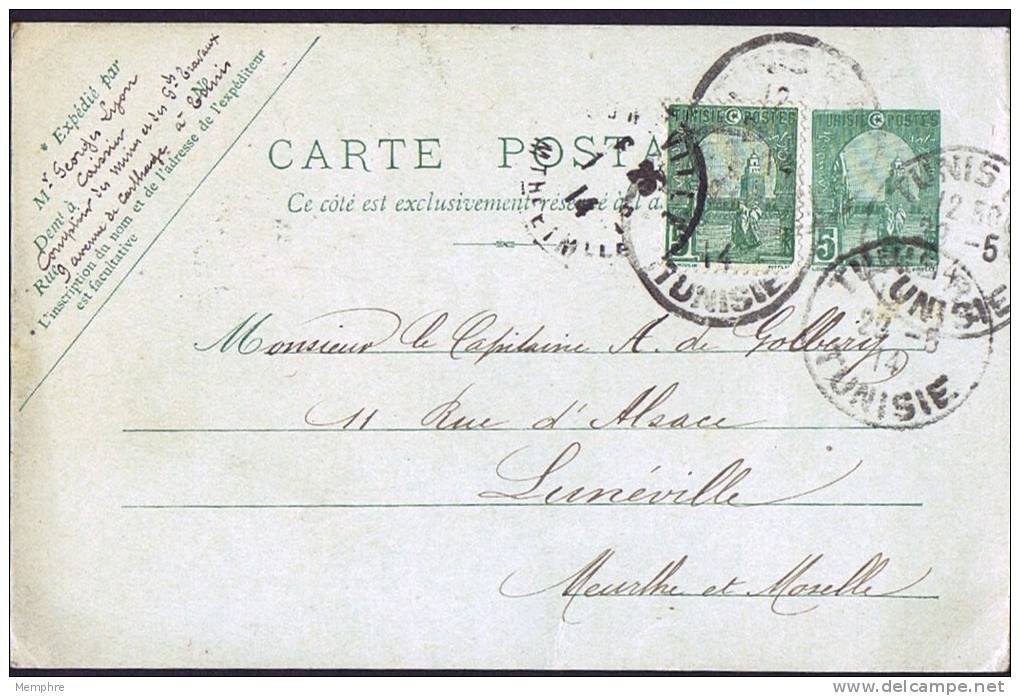 1914  Entier Postal Avec Timbre Supplémentaire Pour La France - Cartas & Documentos