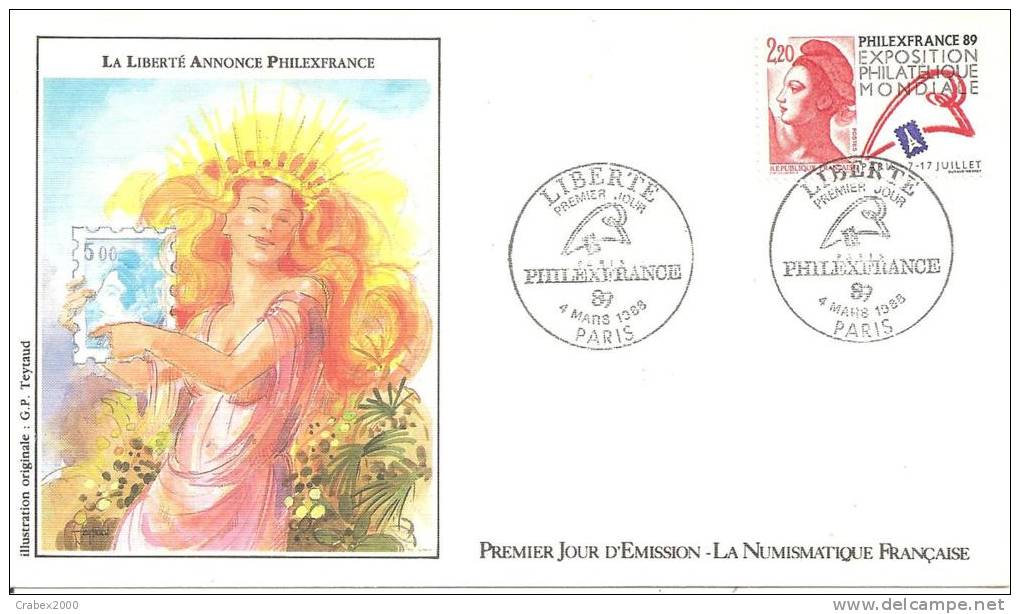 NY/T   2524   FDC    PARISle  04 MARS 1988 - Covers & Documents