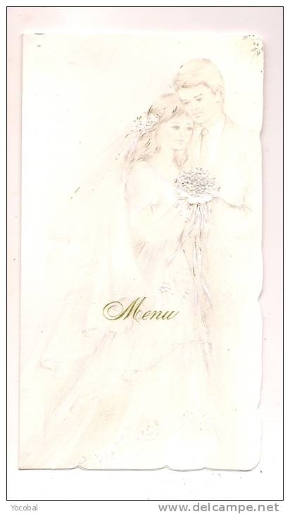 ### Menu , Vierge , Mariés , Marié , Mariée , Mariage - Menus