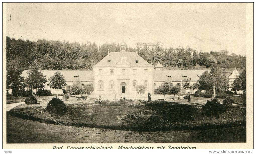 Bad Langenschwalbach. Moorbadehaus Mit Sanatorium. (bend) - Bad Schwalbach