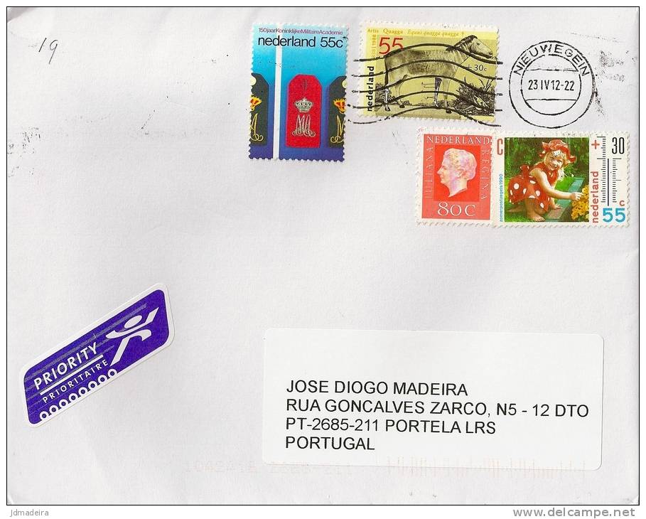 Netherlands Cover To Portugal - Cartas & Documentos