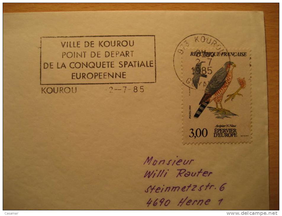 GUYANE FRANCE Kourou 1985 Lancement Ariane Rocket Fusee Planet Galaxy Space Spatial Espace Cosmos Astronomy - South America