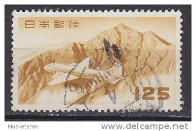 Japan 1952 Mi. 580     125 Y Airmail Flugpost Arienne Flugzeug über Tateyama - Airmail